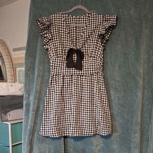 Black and White Checkered Dress